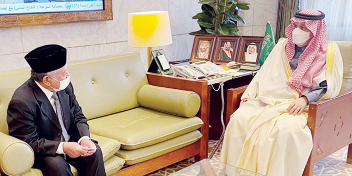 أمير منطقة الرياض مستقبلا السفير الإندونيسي