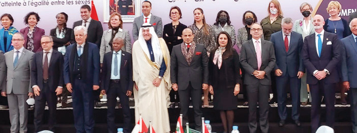  السفير الغريري أثناء حضوره مؤتمر اليوم العالمي لحقوق المرأة بالرباط