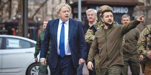 روسيا تحظر جونسون ووزيري دفاعه وخارجيته.. ولندن تتعهد بمواصلة دعمها  لكييف 