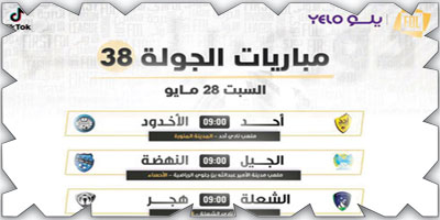 الخليج والعدالة وهجر والوحدة والجبلين تتنافس على ثلاث بطاقات للصعود.. 