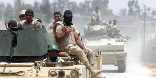 مصر تعلن مقتل 10 إرهابيين شمال سيناء 