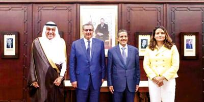 السفير الغريري يبحث مع رئيس الحكومة المغربية العلاقات الثنائية 