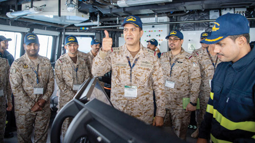 القوات البحرية تختتم البرنامج التدريبي لطاقم سفينة جلالة الملك «الجبيل».. الفريق الغفيلي: 