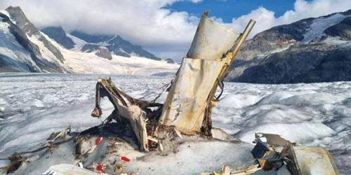 العثور على حطام طائرة سقطت عام 1968 