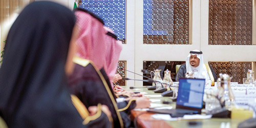  سموه خلال ترؤسه الاجتماع