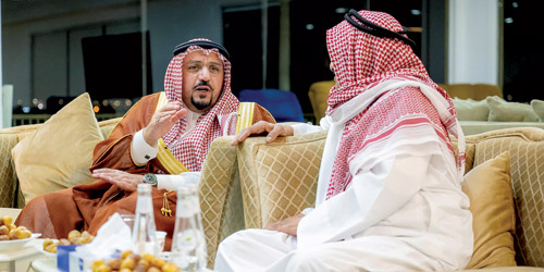  سموه خلال الاستقبال