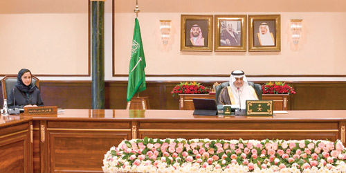  سموه خلال الاجتماع