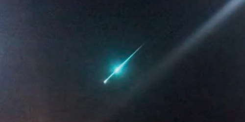 نيزك يضيء منطقة حائل 