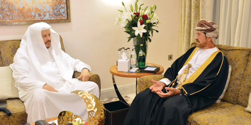  آل الشيخ خلال استقباله عضو مجلس الدولة بسلطنة عُمان