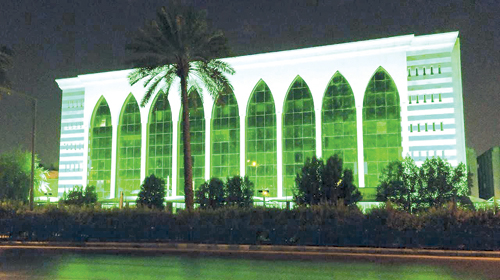 مباني تعليم الرياض تتوشَّح اللون الأخضر احتفاءً باليوم الوطني92 
