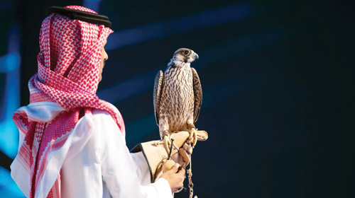 في أولى ليالي مزاد نادي الصقور السعودي 