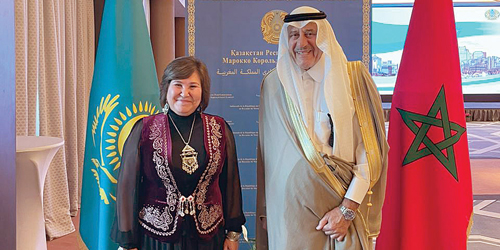السفير الغريري يحضر احتفال جائزة تميز المرأة المغربية.. وحفل استقبال سفير كازاخستان 