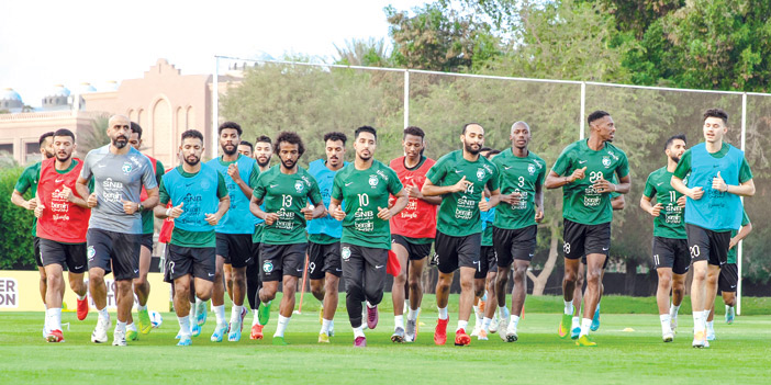  من تدريبات الأخضر في معسكر أبوظبي