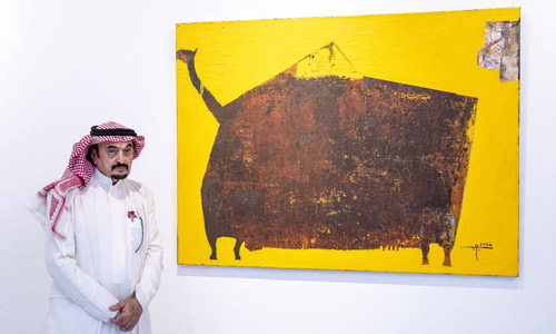 الفنان التشكيلي عبدالله إدريس