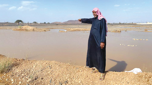  موقع الحفرة في المستنقع