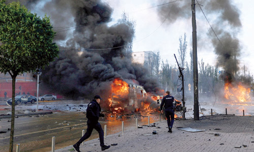 قصف روسي على كييف.. ودوي صفارات الإنذار في العاصمة 