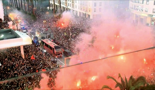  من استقبال الجماهير