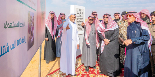  م.الرجيعي يقدم لسموه شرحاً عن تشجير سبخة الطرفية