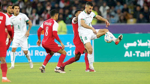 اليوم ختام كأس الخليج بين العراق وعمان 
