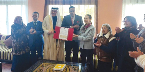  الغريري أثناء الزيارة