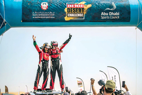 الراجحي يُتوج برالي بطولة العالم الصحراوي في أبوظبي 