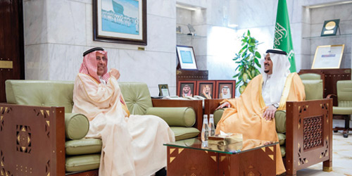 نائب أمير منطقة الرياض يستقبل المهندس إبراهيم السلطان
