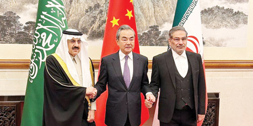 ترحيب إقليمي ودولي باستئناف العلاقات الدبلوماسية بين المملكة وإيران 