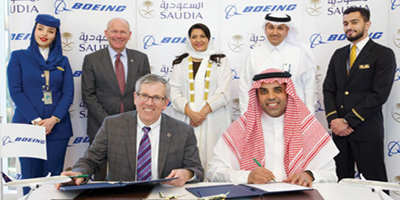 «السعودية» تبرم اتفاقية مع «بوينج» لضم 49 طائرة من طراز «B787» دريملاينر 