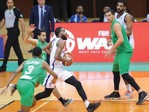 في تصفيات بطولة غرب آسيا لكرة السلة 