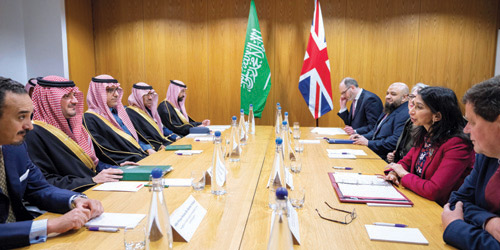 خلال جلسة في لندن شهدت توقيع عدة اتفاقيات في المجالات الأمنية 