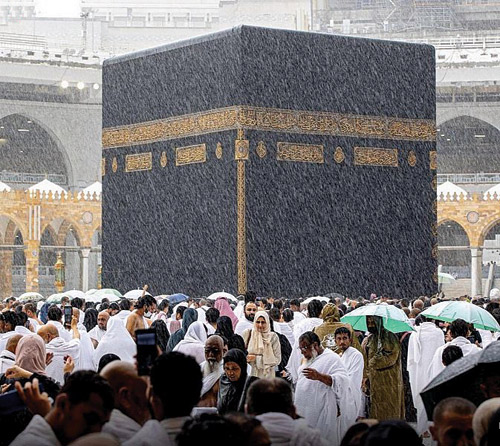 خطط طوارئ لمواجهة هطول الأمطار على المسجد الحرام 