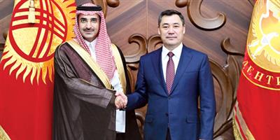 رئيس قيرغيزستان يستقبل الرئيس التنفيذي للصندوق السعودي للتنمية 