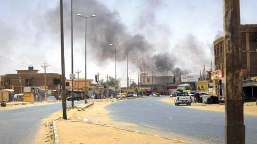 جانب من المواجهات في السودان