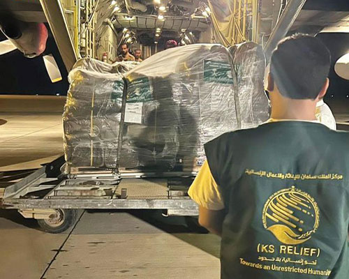وصول الطائرة الإغاثية الثالثة لمساعدة الشعب السوداني 