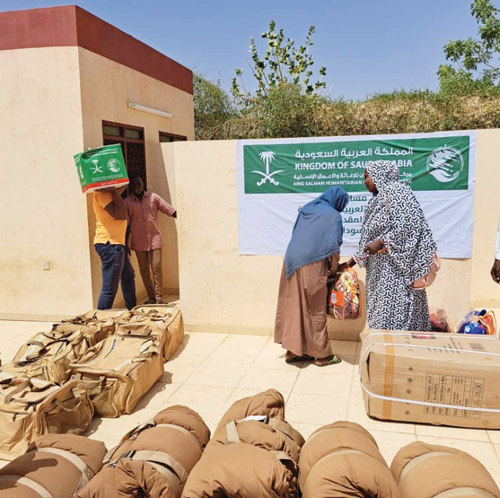 مساعدات إغاثية لـ(514) أسرة في مدينة رفاعة السودانية 