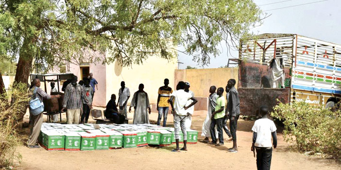 المملكة توزع (770) سلة غذائية بولاية الجزيرة السودانية 