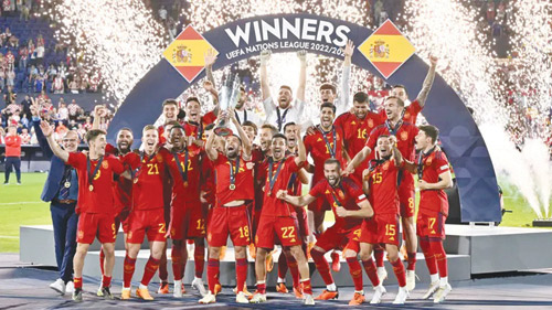 لقطة من التتويج