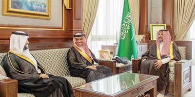 أمير منطقة المدينة يستقبل الرئيس التنفيذي للشركة السعودية للخدمات الأرضية 