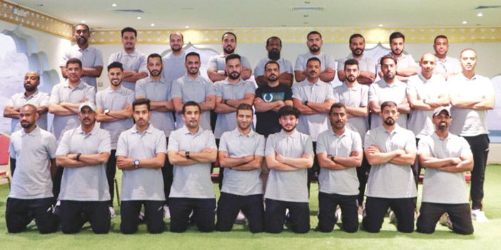 المدربون السعوديون المشاركون في ورشة برمجة الخطة السنوية