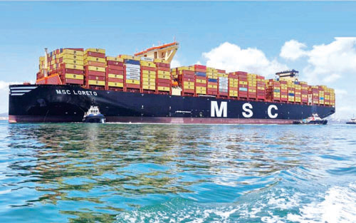 بطاقة استيعابية تبلغ 24.346 حاوية قياسية 