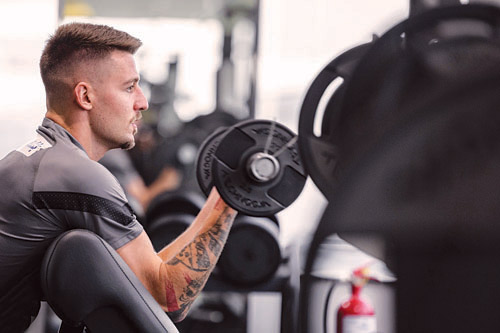 ميشايل وسافيتش في المران الاسترجاعي أمس