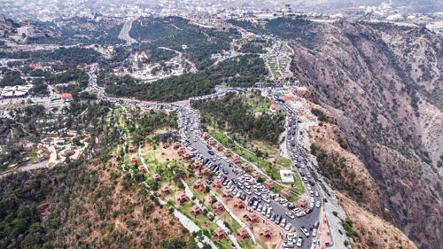 توثيق جوي لجمال طبيعة غابة رغدان بالباحة 