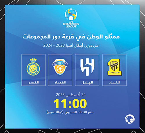 بمشاركة  4 فرق سعودية: 