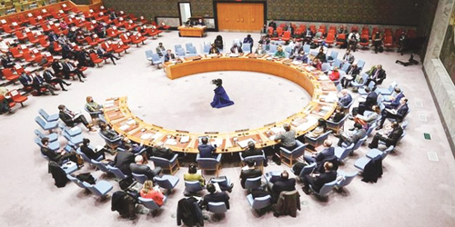 خلال اجتماع لمجلس الأمن 