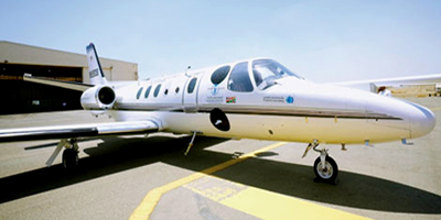 انطلاق أولى رحلات طائرة الأبحاث ودراسات الطقس لبرنامج الاستمطار 