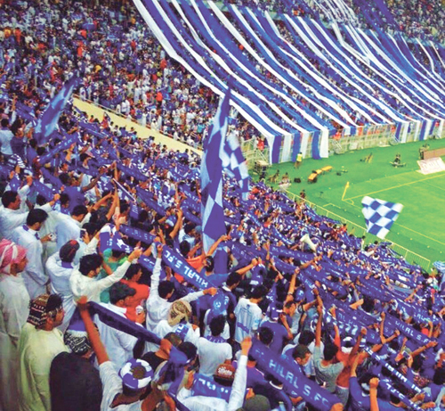  جانب من جماهير الهلال في درة الملاعب