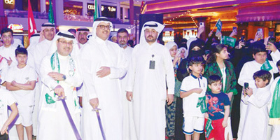 الأمير سلطان بن سعد يشهد احتفالية وزارة الإعلام الكويتية باليوم الوطني السعودي 93 