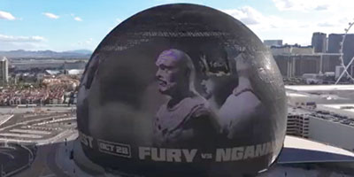 «نزال التاريخ» على شاشات قبة «THE SPHERE» في لاس فيقاس 