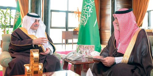  سموه خلال اللقاء