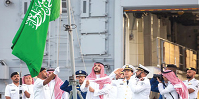 وزير الدفاع يدشن سفينة «جلالة الملك جازان» رابع سفن «مشروع السروات» 